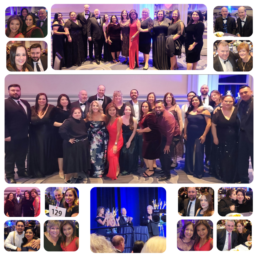 Collage featuring Misericordia Heart of Mercy event attendees and children with intellectual and developmental disabilities.
