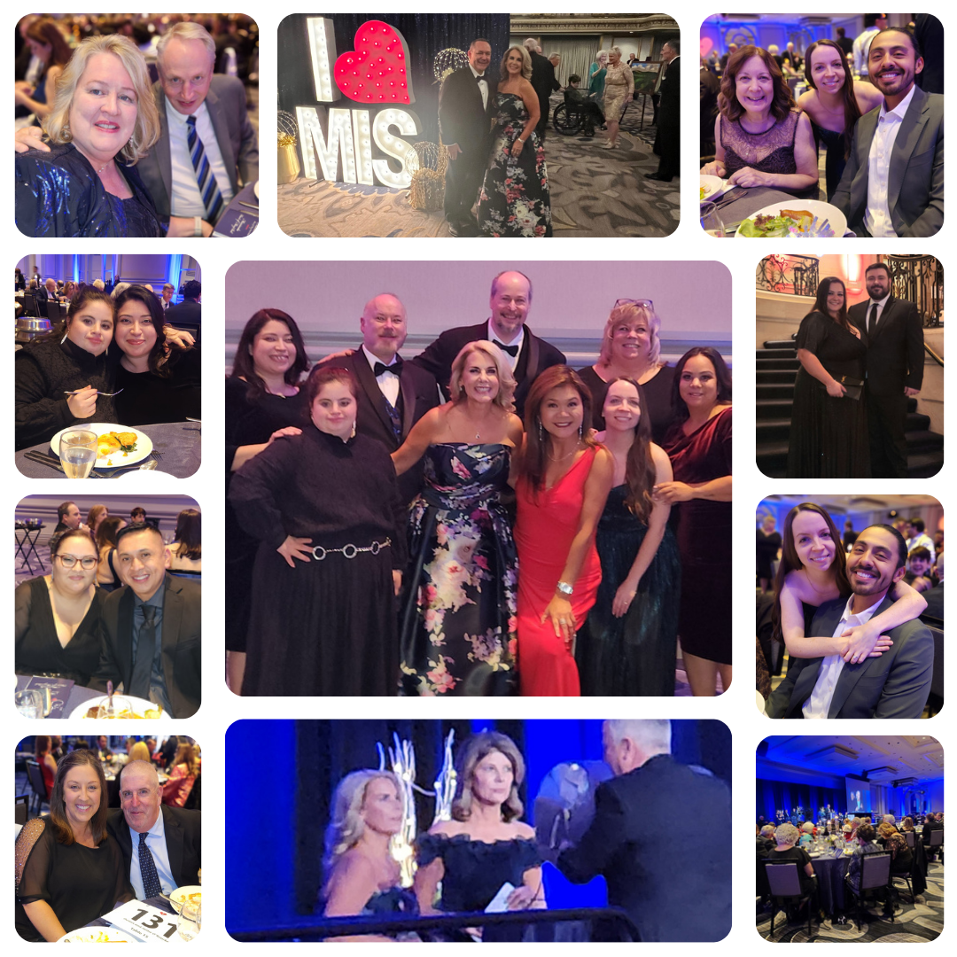 Collage showing Misericordia Heart of Mercy staff and residents celebrating care and community support.
