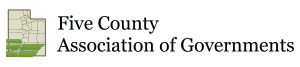 A logo for the Five County Association of Governments